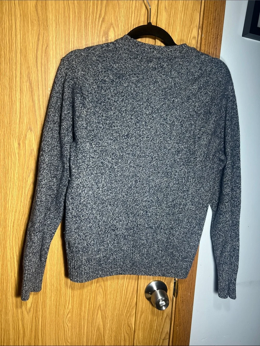 J. Crew Heathered Charcoal Crewneck Sweater